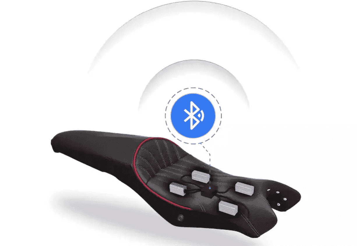 Система располагается под сиденьем и работает через Bluetooth. Изображение: NewAtlas. Фото.