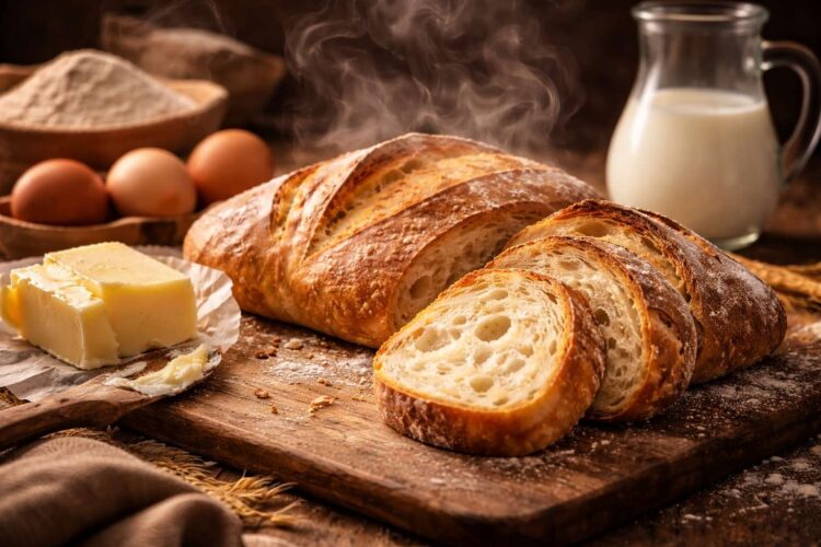 Что происходит с мукой при выпечке хлеба. Летучие соединения муки обычно имеют слабый и приглушённый профиль, а у хлеба при выпечке и реакции Майяра спектр резко расширяется. Фото.