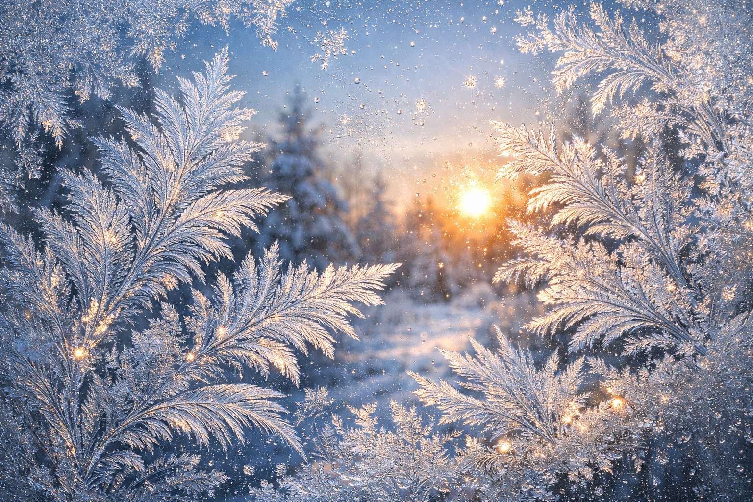 Почему на окнах появляются морозные узоры