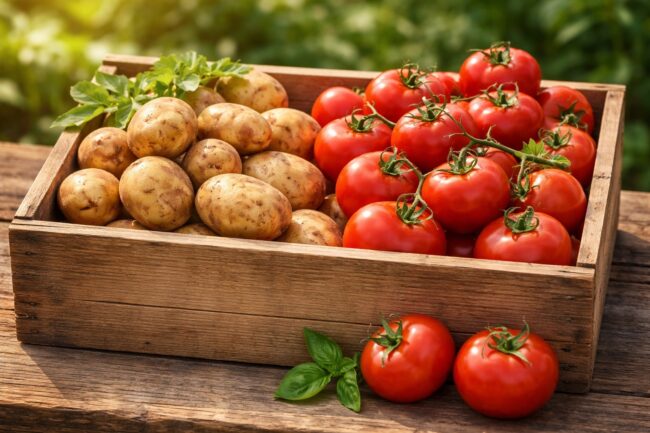 Почему картофель и помидоры нельзя хранить вместе? Фото.