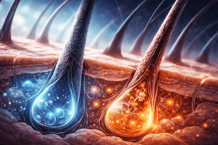 Как седина связана с раком кожи и меланомой. Седина и меланома могут быть разными исходами одной реакции стволовых клеток на повреждение ДНК. Фото.