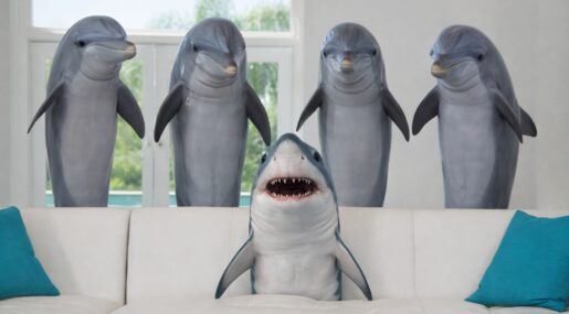 Почему акулы боятся дельфинов: удивительная правда из глубин океанов. Фото.