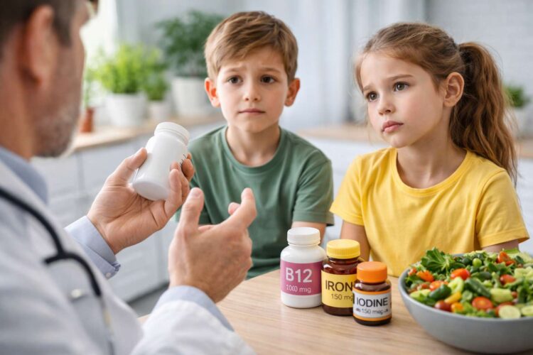 Риски растительной диеты для детей: скрытые дефициты. Семьям с ограниченными ресурсами может быть сложнее получить доступ к обогащённым продуктам и добавкам, что может повлиять на то, как эти диеты реализуются в реальной жизни. Фото.