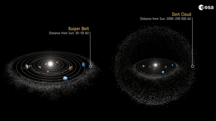 Что такое облако Оорта и из чего оно состоит. Облако Оорта состоит из триллионов небольших ледяных объектов, движущихся по различным орбитам. Источник изображения: esa.in. Фото.