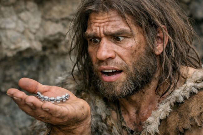 Почему у древних людей были ровные зубы даже без брекетов. Фото.