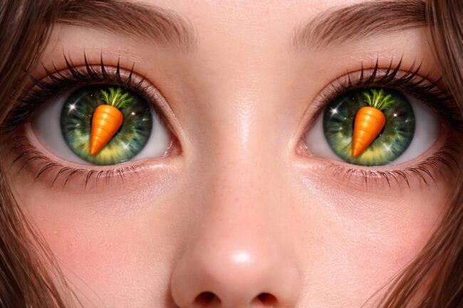 Как морковь помогает улучшить зрение? Известный миф наполовину верен. Фото.
