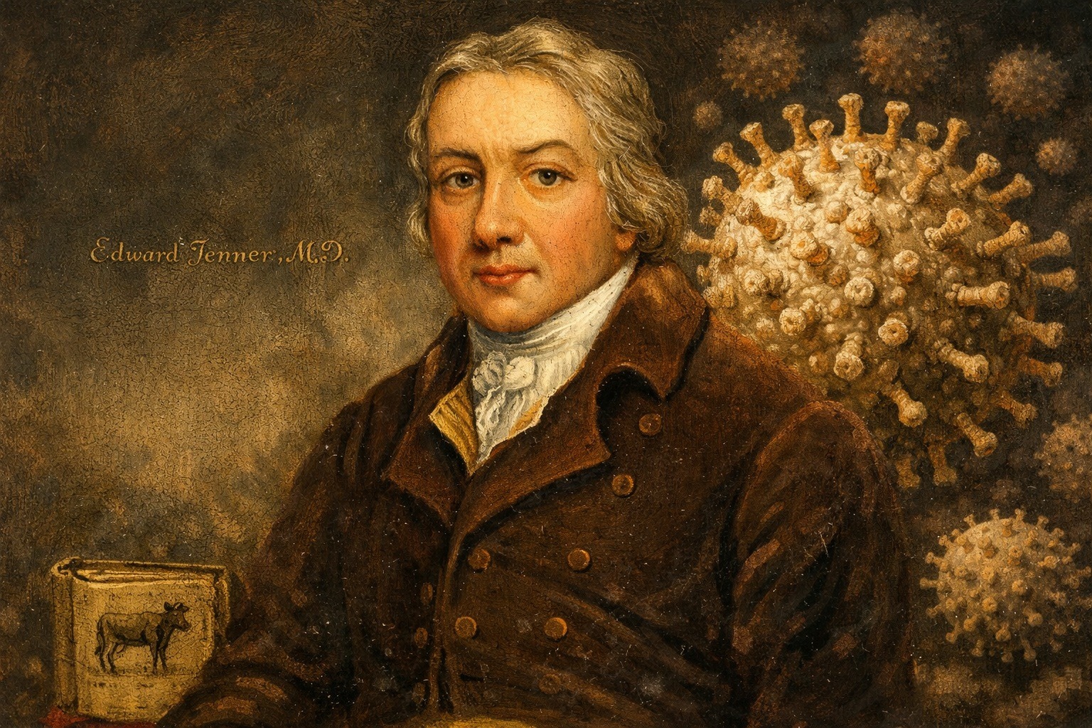 Smallpox. Edward Jenner, who defeated smallpox. Photo.