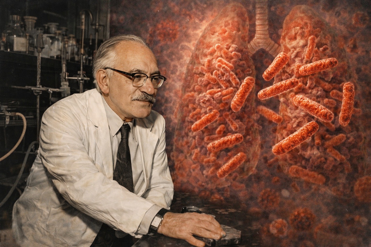 Tuberculosis. Selman Waksman, who defeated tuberculosis. Photo.
