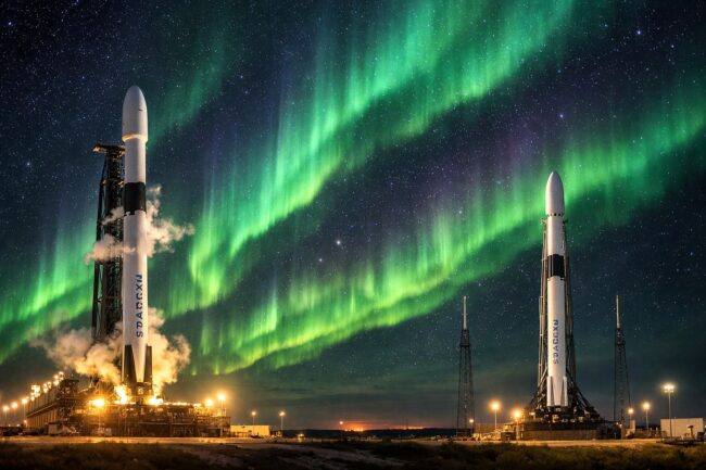 SpaceX случайно разгадала вековую тайну: почему ночное небо вдруг светится неоновым светом. Фото.