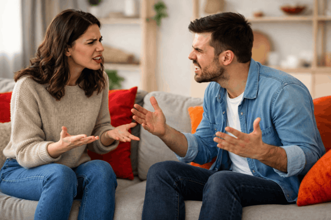 Почему мы чаще ссоримся с близкими людьми: причины и решения. Фото.