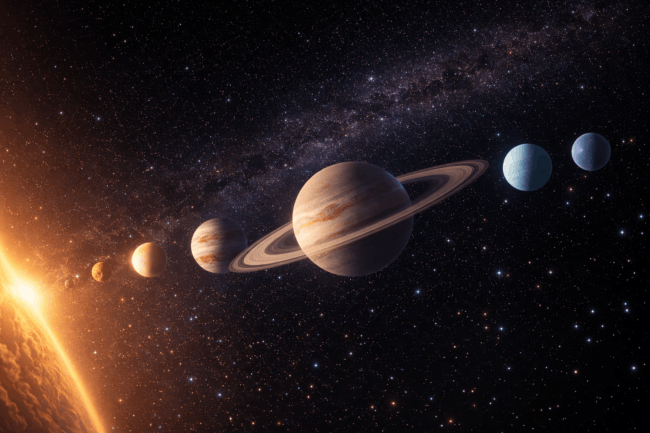 Парад планет 28 февраля 2026 года: когда смотреть и какие планеты будут видны. Фото.