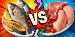 Рыба или мясо: что полезнее есть и можно ли заменить одно другим. Фото.