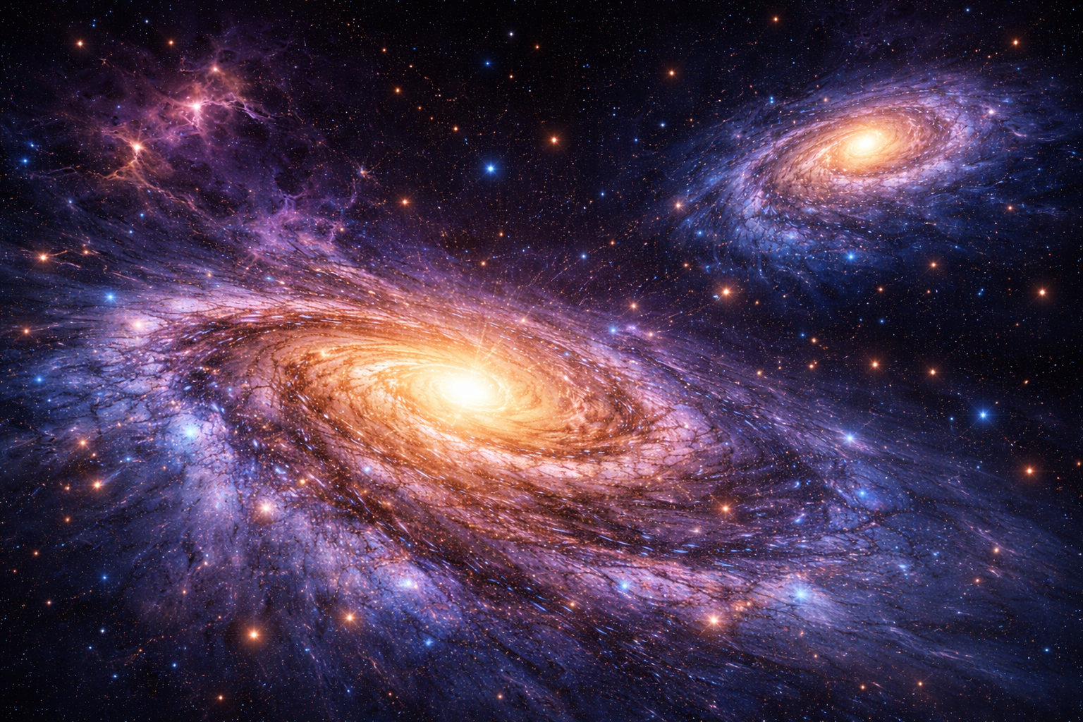 Почему галактики сталкиваются, если Вселенная постоянно расширяется