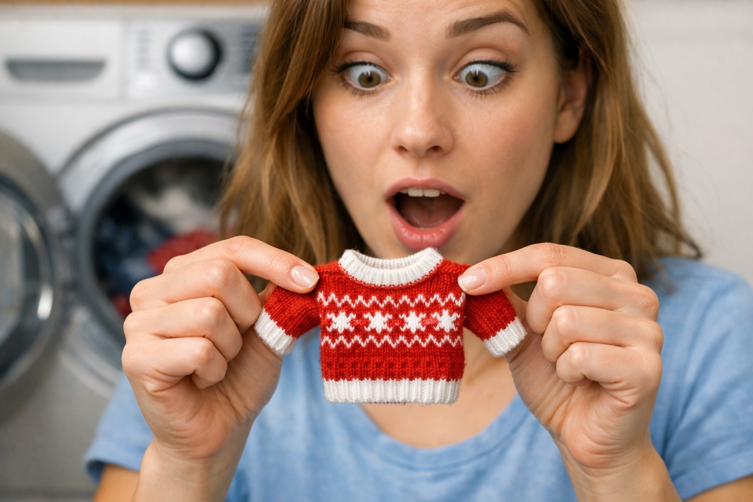 How to Restore a Shrunken Sweater. Even shrunken clothes can be saved. Photo.