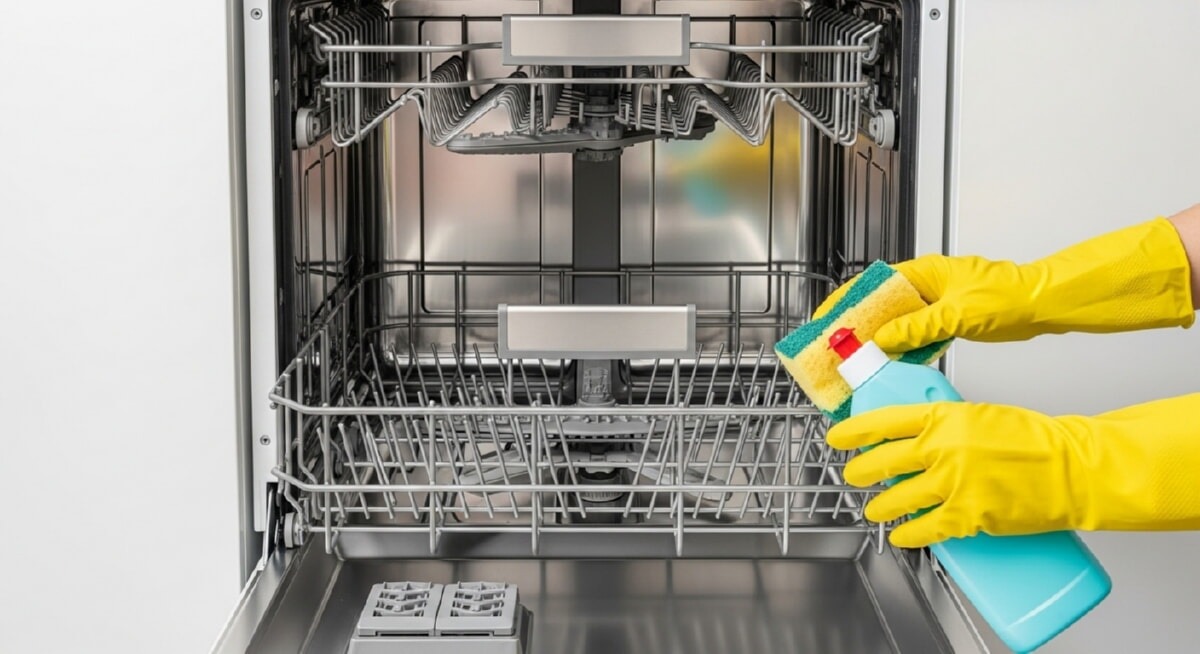 Фильтр посудомоечной машины нужно промывать каждые 3–6 месяцев. Источник изображения: rservis24.ru. Фото.