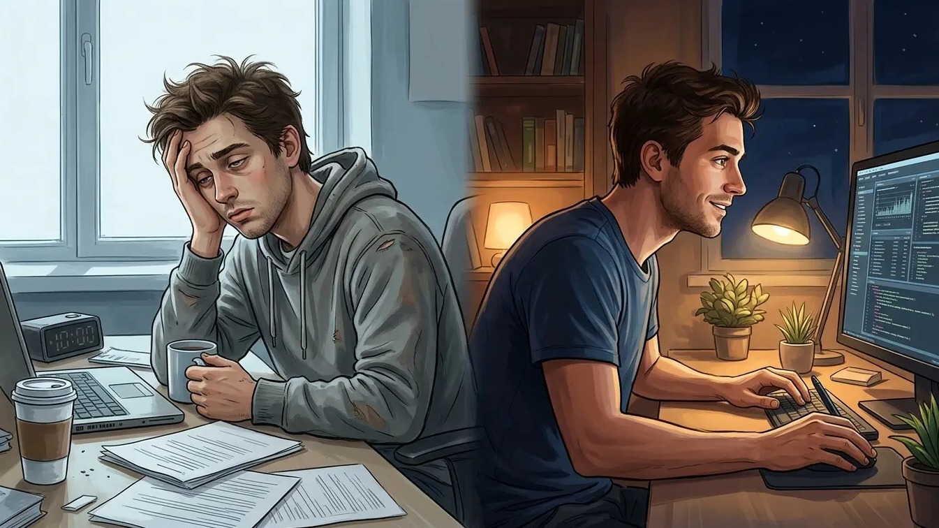 Совы часто вынуждены работать в часы минимальной продуктивности, а «просыпаются» к вечеру. Фото.