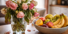 Почему цветы нельзя ставить рядом с фруктами: ошибка, из-за которой букет вянет быстрее. Фото.