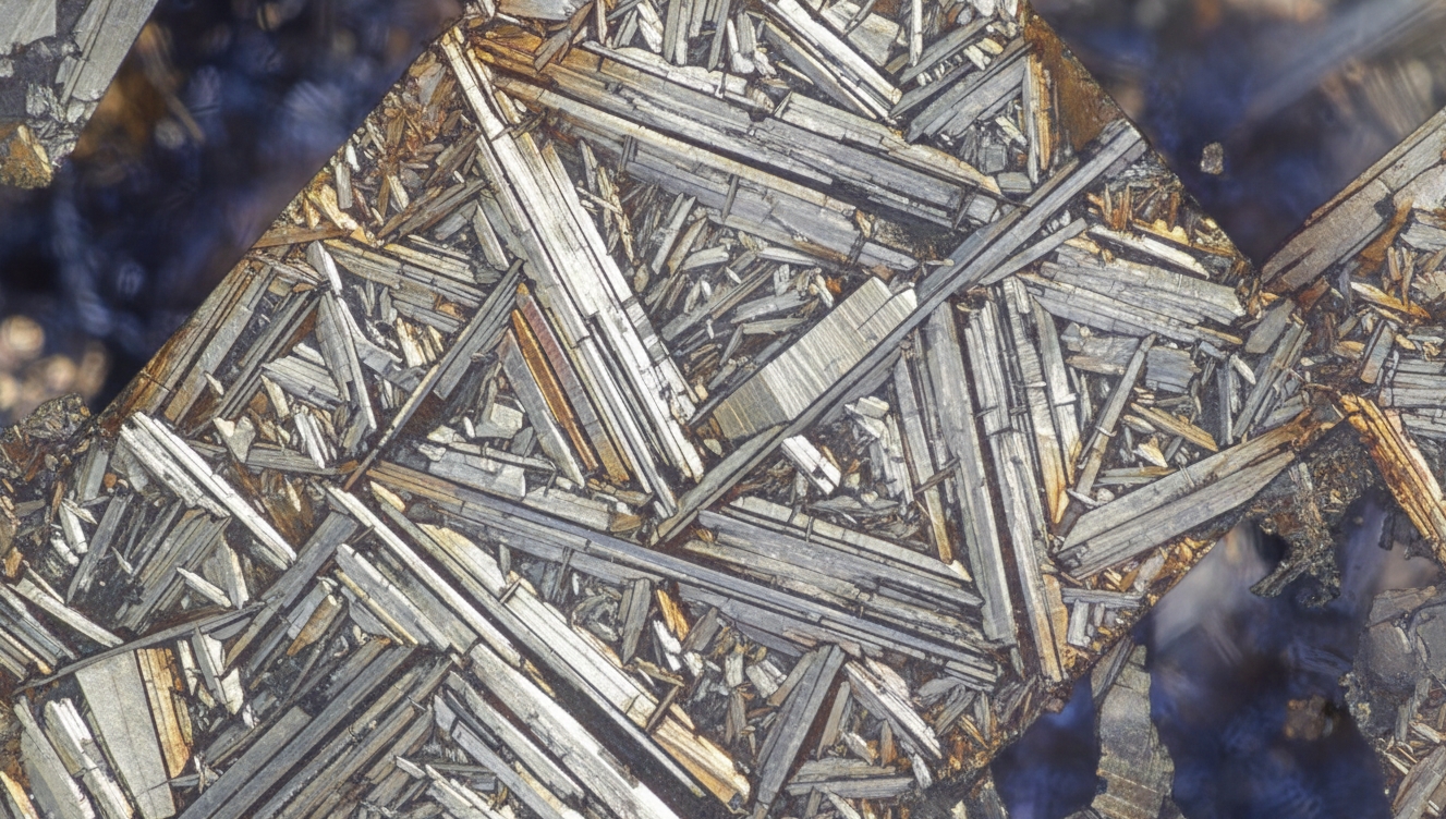 Как был скован кинжал фараона. Такие узоры формируются в космосе миллионы лет. Повторить их в земных условиях невозможно. Фото.