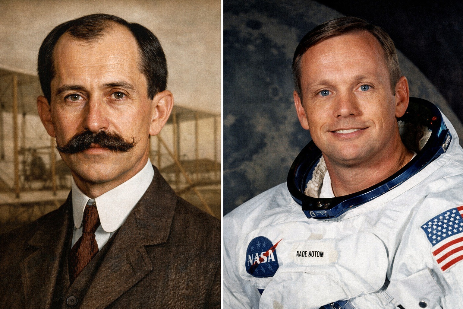 Райт и Армстронг. Фото.