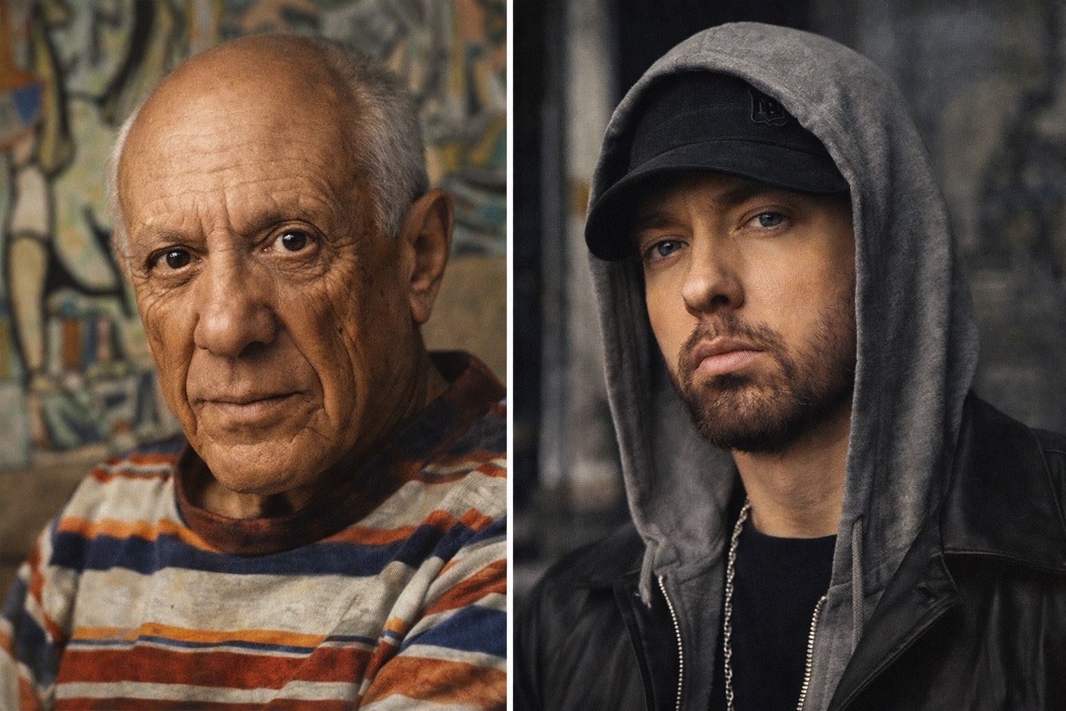 Пикассо и Маршалл Брюс Мэтерс III. Фото.