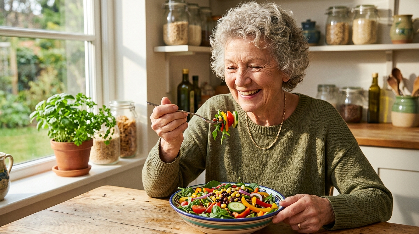 Рацион, богатый клетчаткой и разнообразными растительными продуктами, поддерживает здоровье кишечной микрофлоры