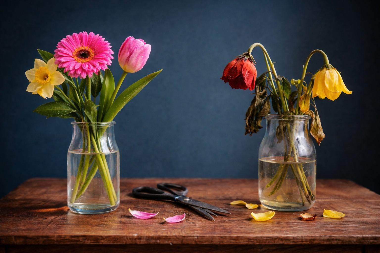 Какие цветы дольше всего стоят в вазе и почему одни букеты вянут за два дня