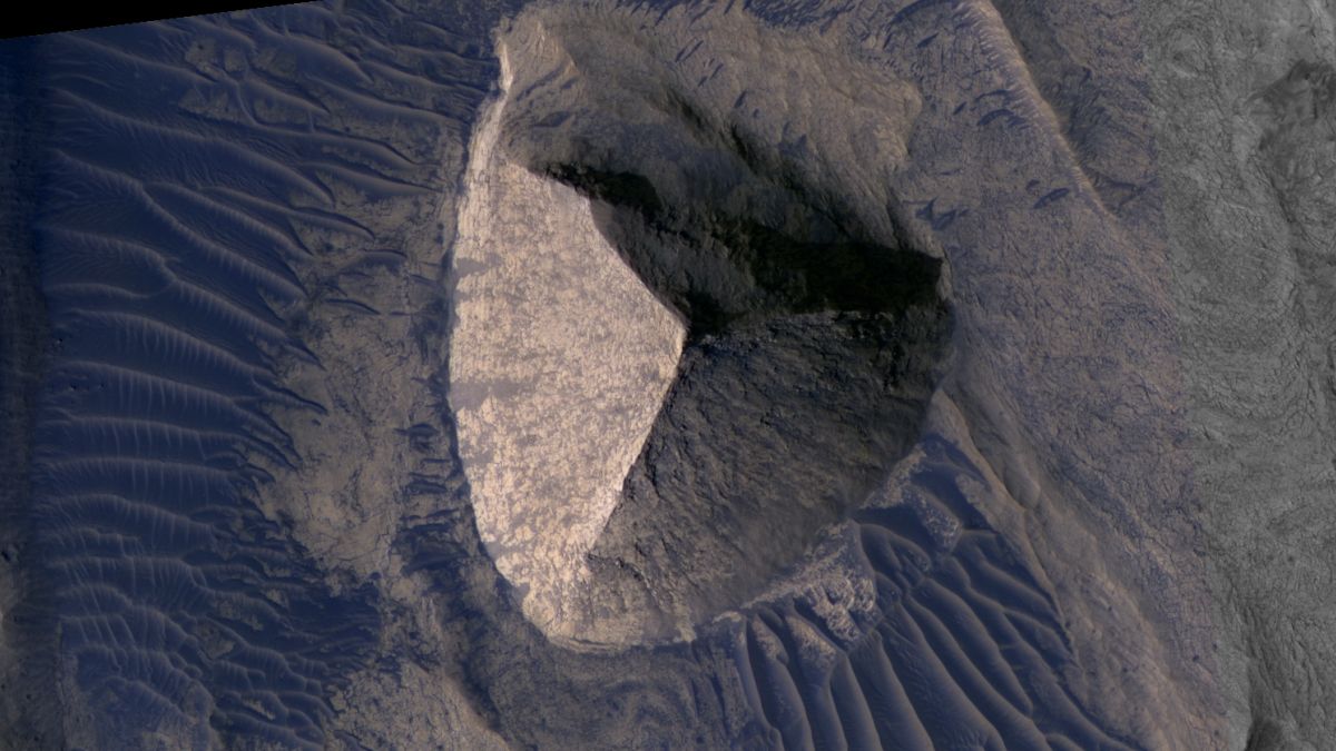 Тетраэдр Кэндора — марсианская пирамида. Источник изображения: sciencealert.com. Фото.