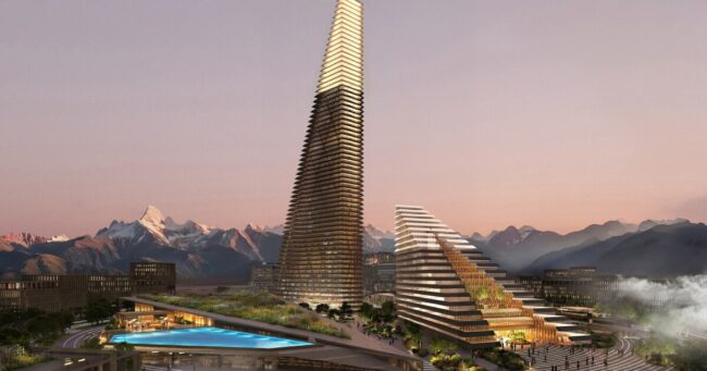 Новый город в Казахстане с небоскребами: что известно о проекте. Фото.