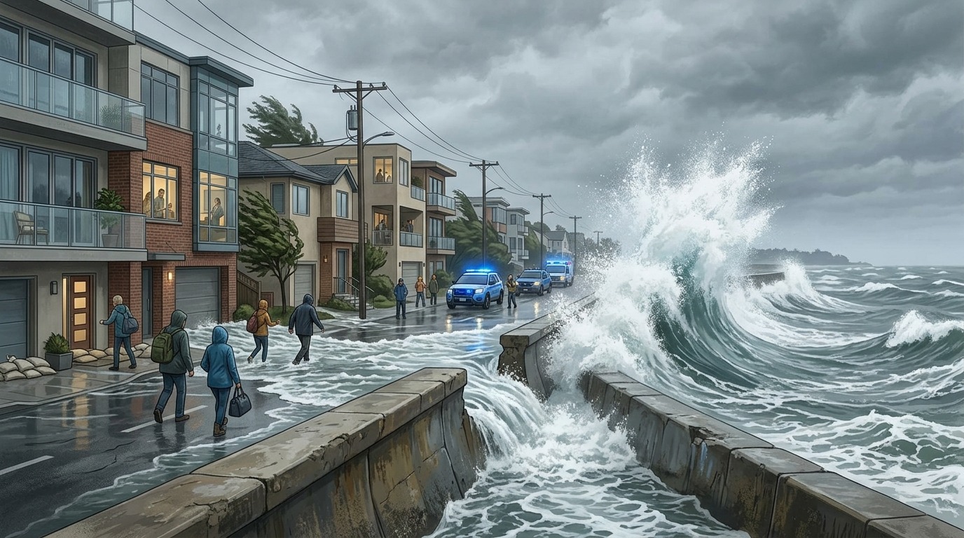 Прибрежные районы всё чаще страдают от наводнений из-за подъёма уровня моря