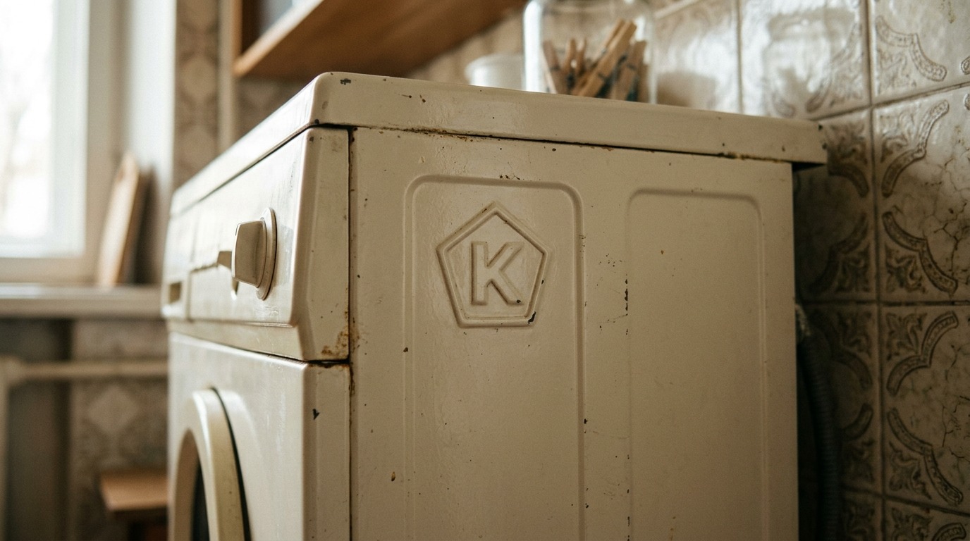 Советский знак качества, пятиугольник с буквой «К», ставился на продукцию, прошедшую государственную проверку. Фото.