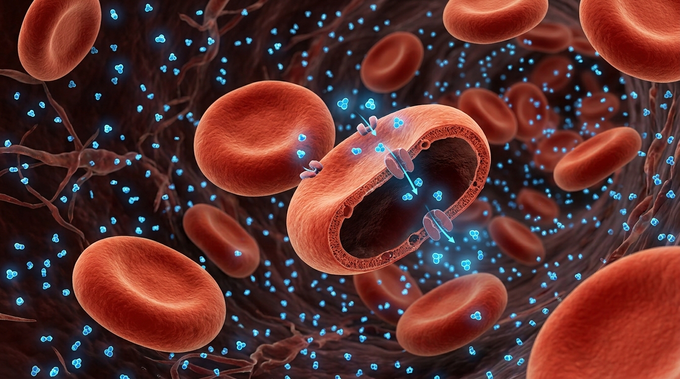 Эритроциты в условиях гипоксии начинают активно поглощать глюкозу из крови