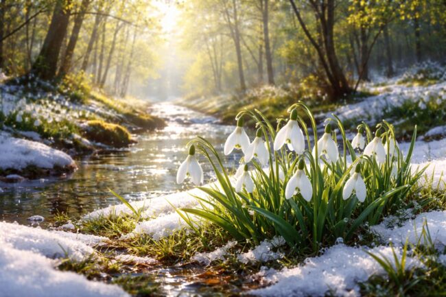 Когда растает снег в России: синоптики раскрыли дату наступления весны. Фото.