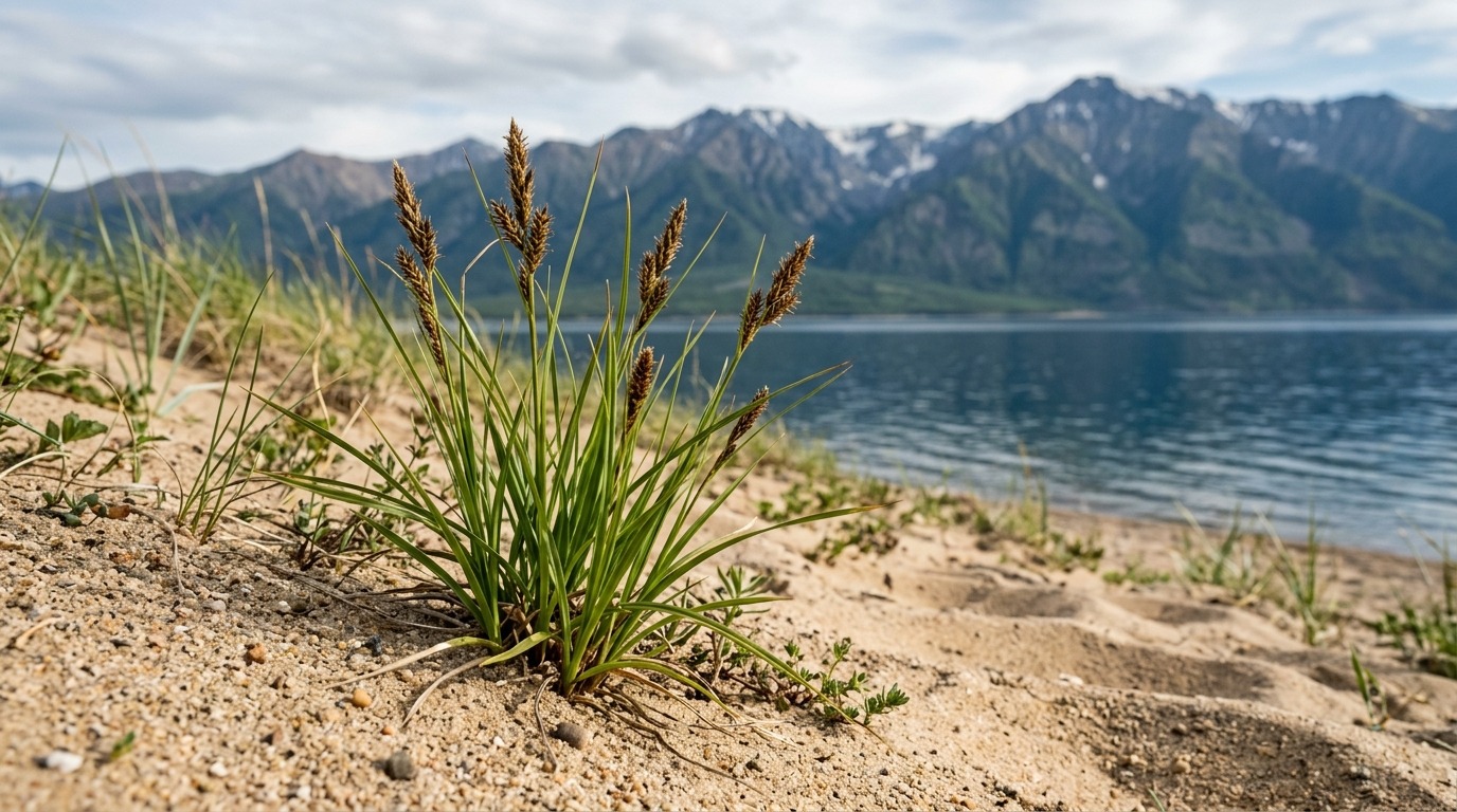 Редкая песчаная осока в Каркроссе. Фото.