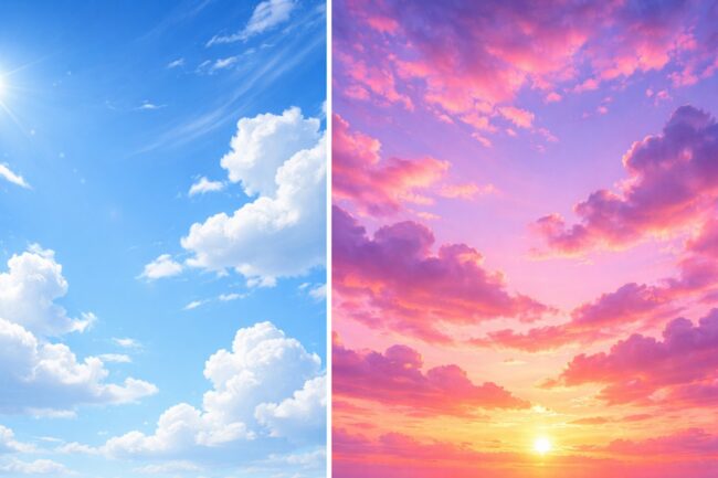 Почему небо голубое, а закаты красные: научные факты, которые вас удивят. Фото.