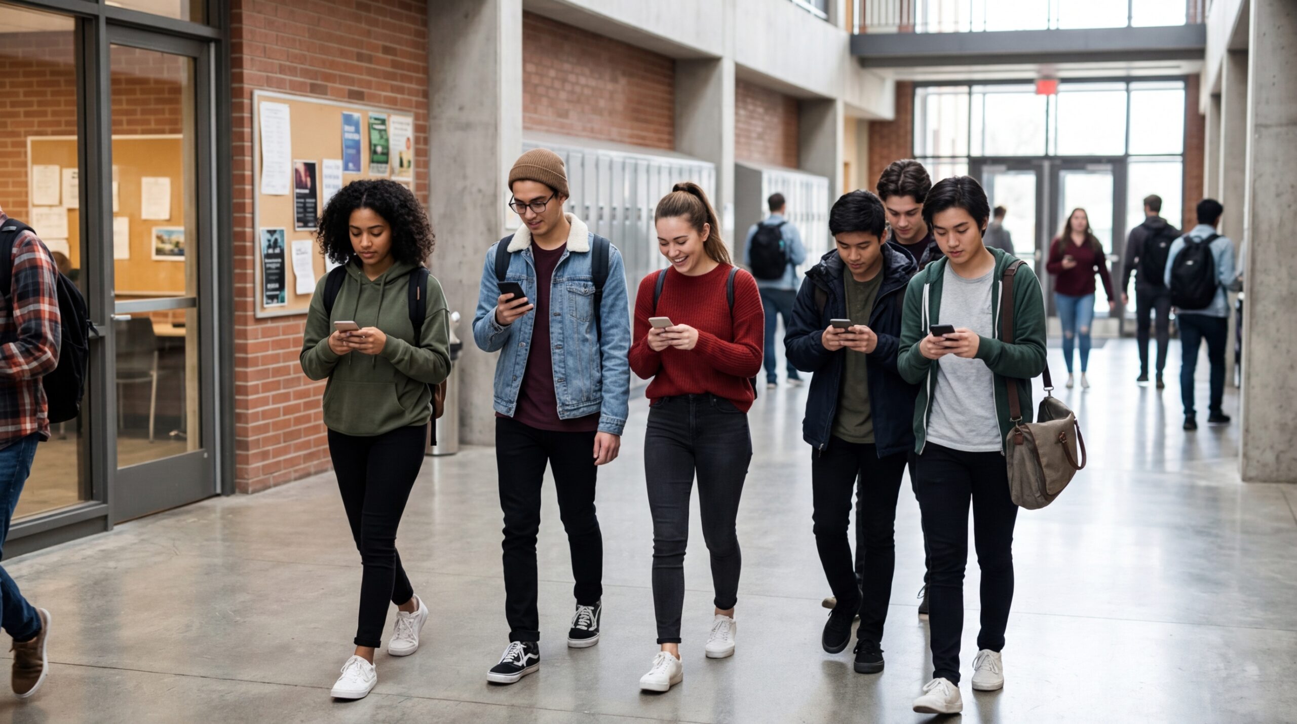 Студенты — основная группа риска проблемного использования смартфонов. Фото.