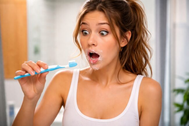 Из чего состоит зубная паста и как она защищает нас от кариеса. Фото.