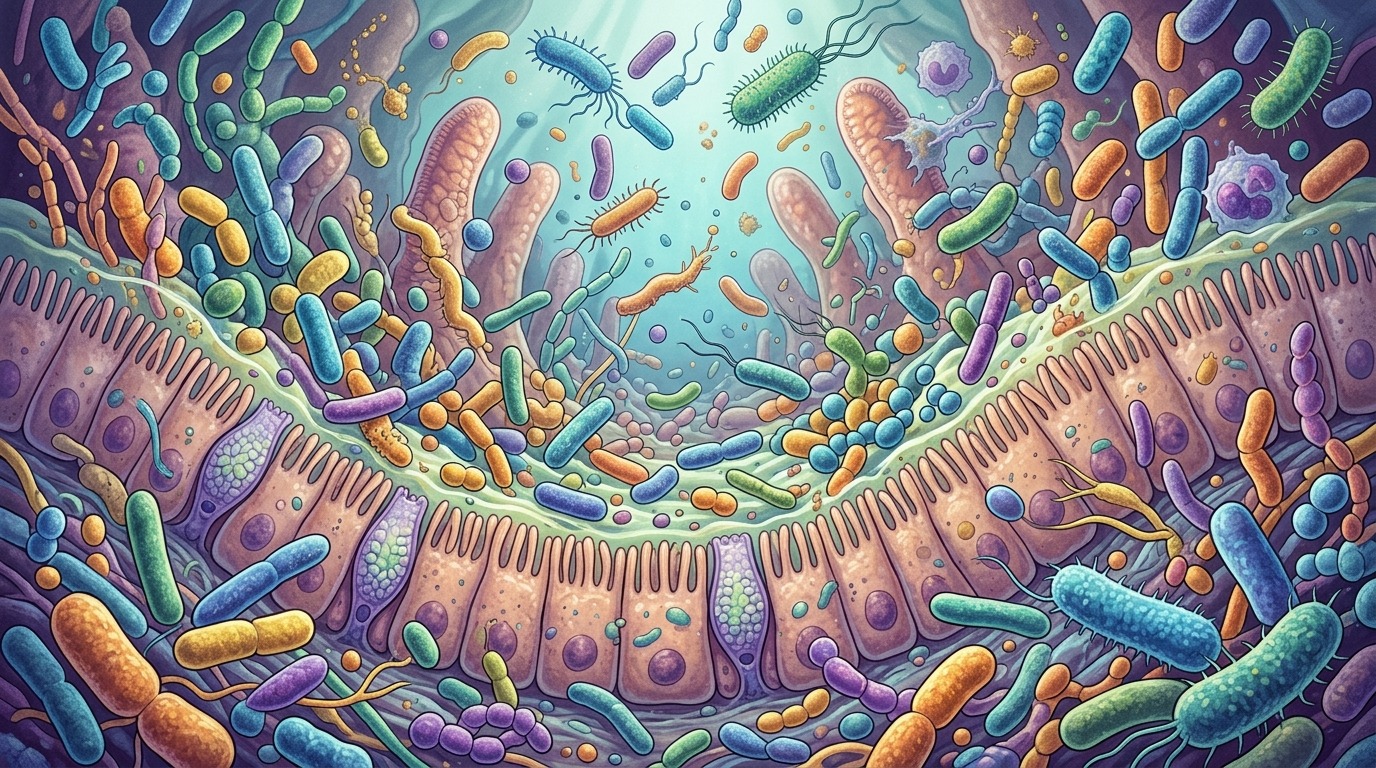 Кишечные бактерии: при нехватке клетчатки они переключаются на переработку белков