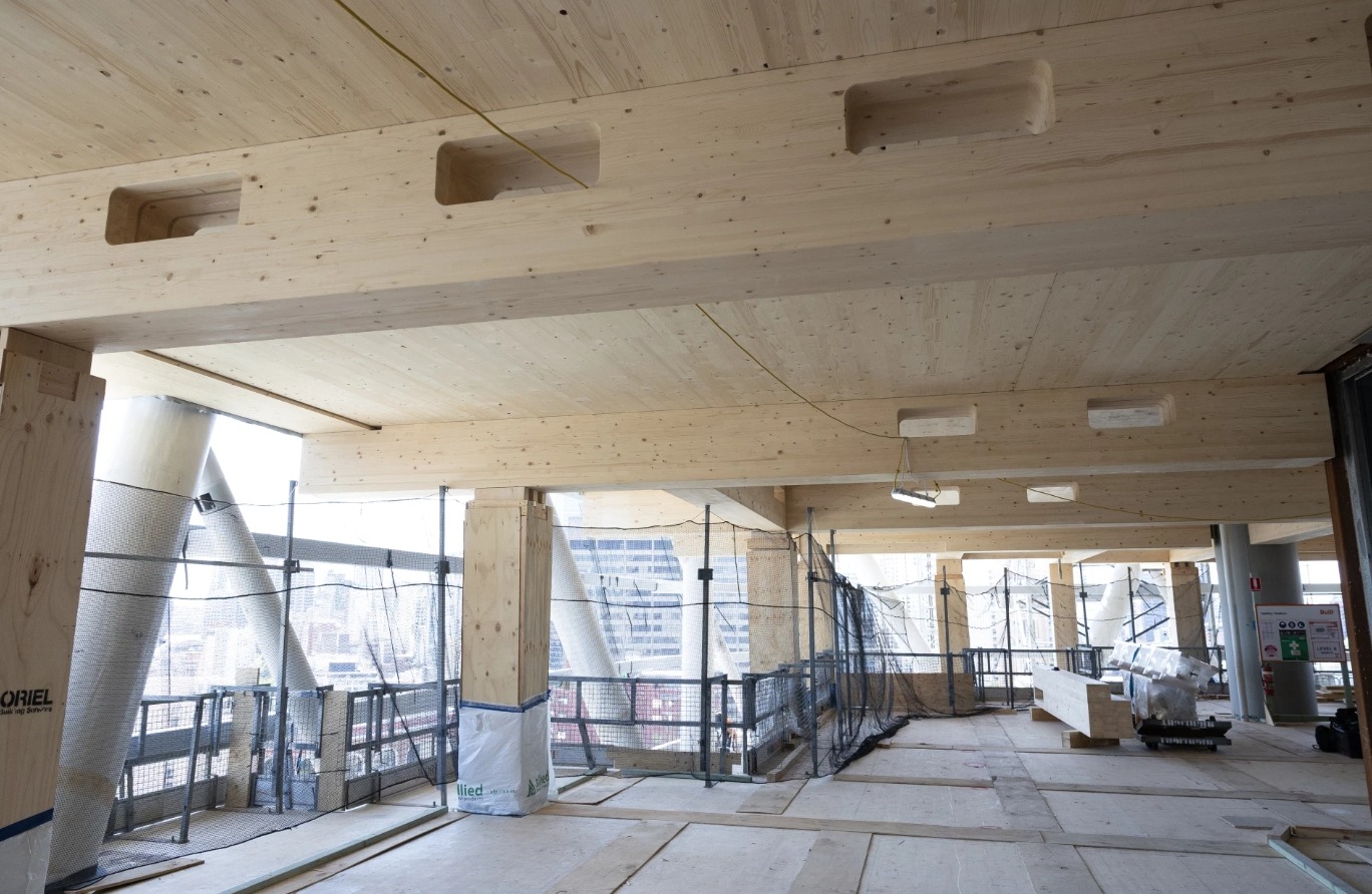 Деревянные небоскребы меньше вредят природе. Источник изображения: newatlas.com. Фото.