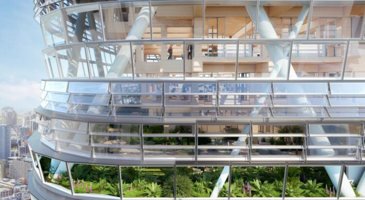 Почему небоскреб из дерева прочнее, чем кажется. В здании будут работать разработчики Jira и Trello. Источник изображения: newatlas.com. Фото.