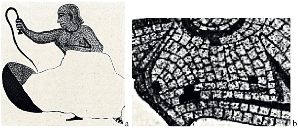 (а) Рисунок из книги Лорике 1862 года: план IX, № 11. (б) Детальное изображение груди. Источник изображения: zmescience.com. Фото.