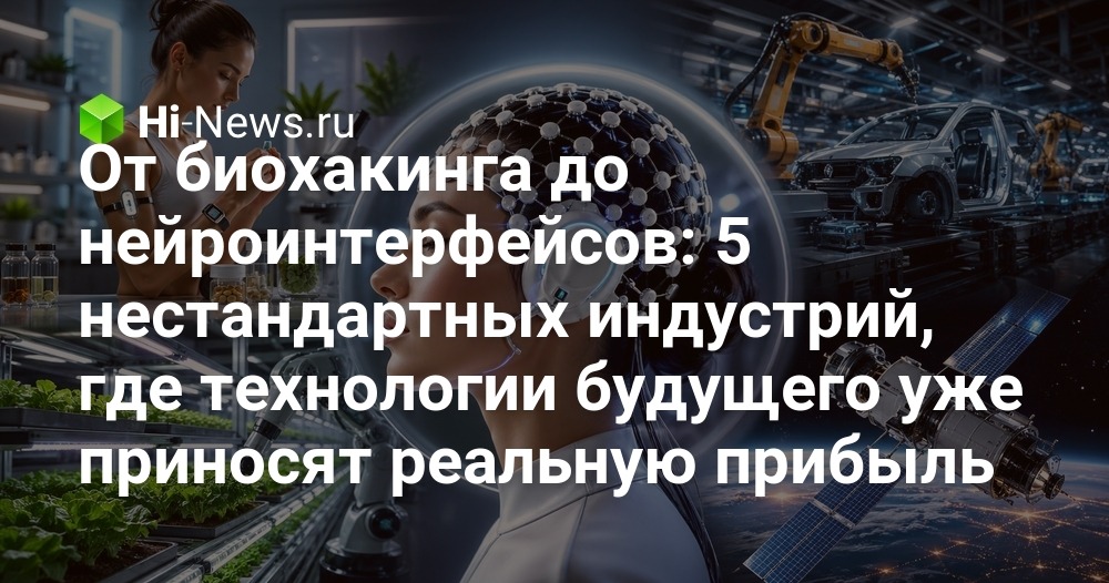 От биохакинга до нейроинтерфейсов: 5 нестандартных индустрий, где технологии будущего уже приносят реальную прибыль