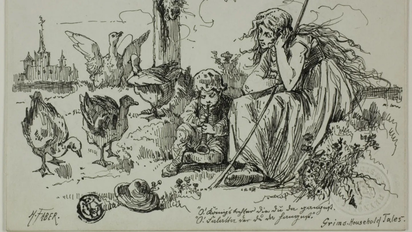 Иллюстрация из борника сказок братьев Гримм. Источник изображения: mentalfloss.com. Фото.