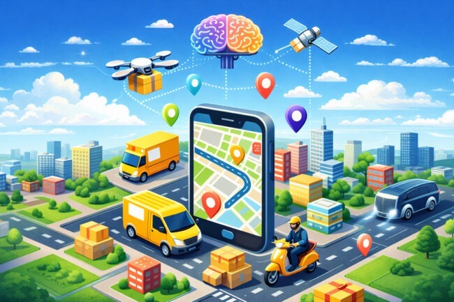 Как ИИ изменил курьерскую доставку: алгоритмы, маршруты и приложения. Фото.