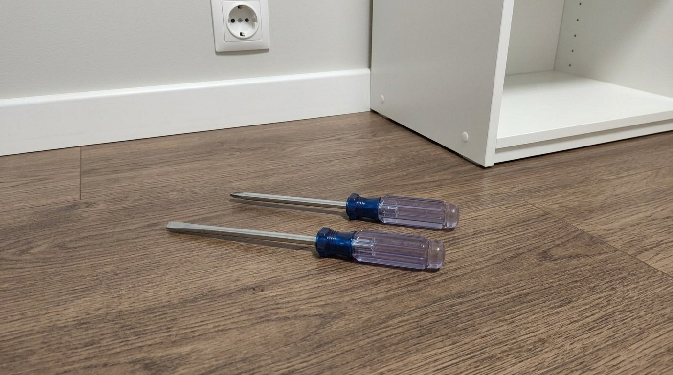 Крестовая, плоская, звёздочка — один набор вместо трёх поисков по ящикам. Фото.