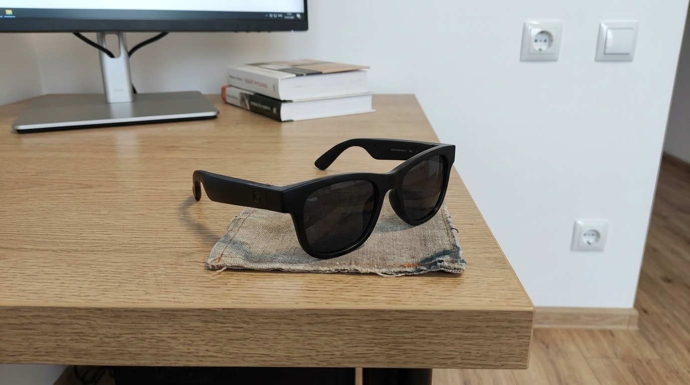 Камера на 8 Мп, поляризованные линзы и громкая связь — всё в одной оправе. Фото.