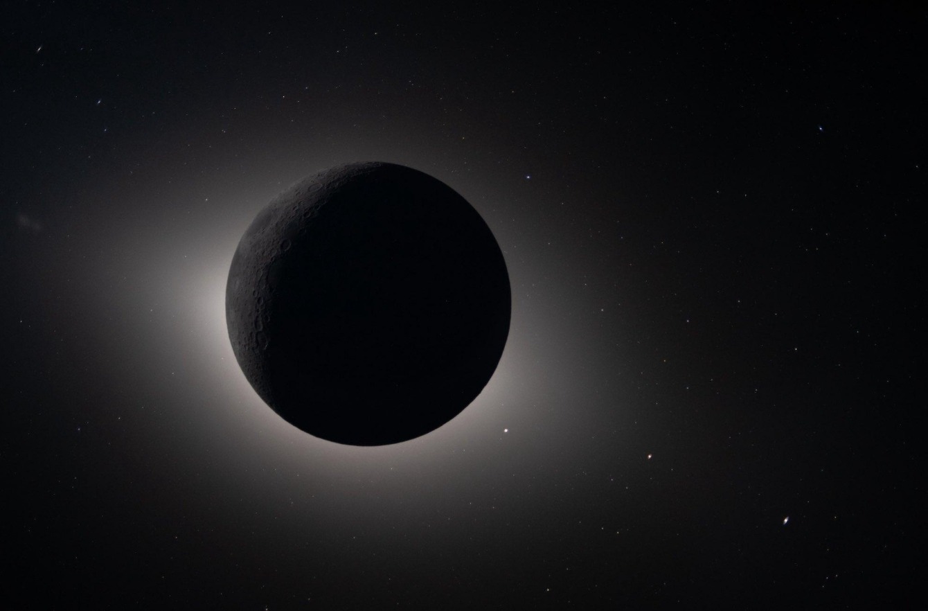 Фотография солнечного затмения. Источник изображения: NASA. Фото.