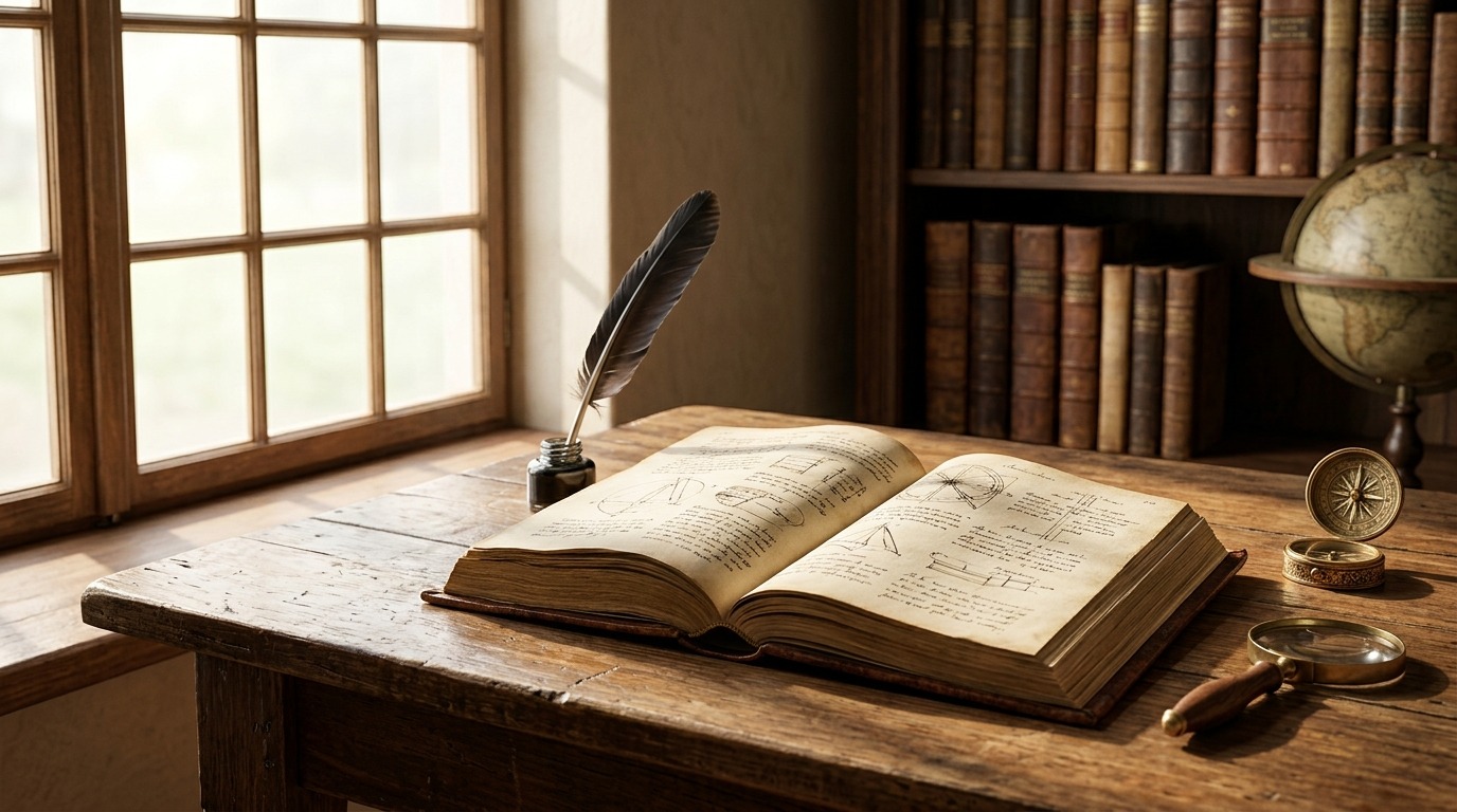 Рабочий кабинет эпохи Шекспира — возможно, драматург писал свои последние пьесы именно в таком месте. Фото.