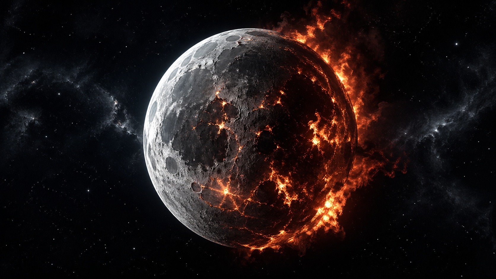 Ученые хотят проверить, как разные материалы горят на Луне. Фото.