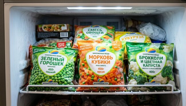 Замороженные овощи полезнее свежих. Но не все и не всегда. Фото.