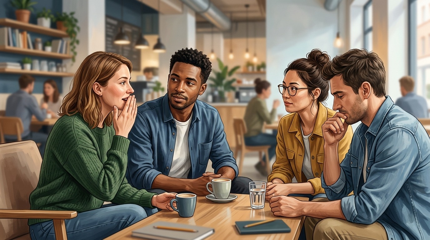 Каждому из нас нужно уметь выбирать надежных людей для разговора. Фото.